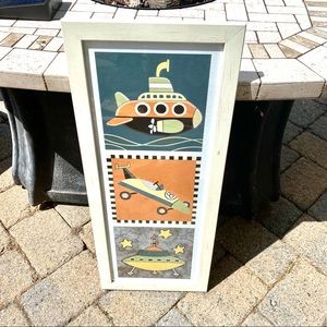 Floor Display Boy’s Vehicle Wall Art 10”x27”